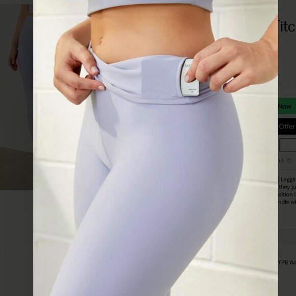 Abercrombie & Fitch YPB SculptLUX 7/8 Length Legging Brisk Mist Size Small - Picture 5 of 11